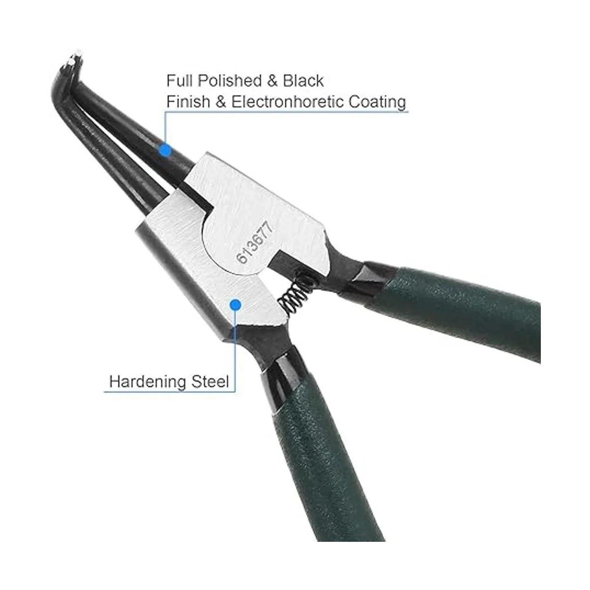 Paquete de 4 alicates de anillo a presión de 7 pulgadas