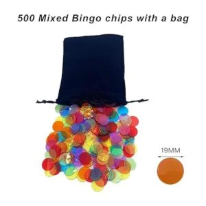 JUNWRROW Juego de bingo de lujo con jaula de bingo de 6_5