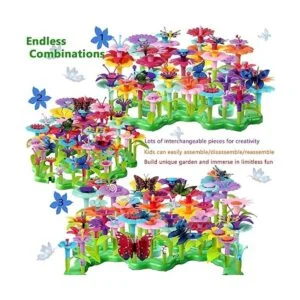 Juguetes de construcción de jardín de flores juego de 200_2