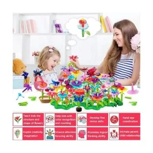 Juguetes de construcción de jardín de flores juego de 200_4