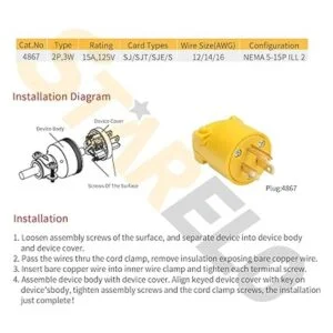 STARELO Cable de extensión de repuesto eléctrico extremo_2