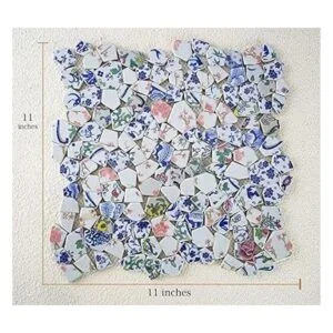 Lanyani Azulejos de porcelana de cerámica rotos para_5