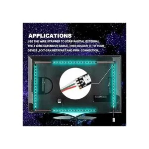 CARLITS 22AWG 65.6ft 3 conductor cable de extensión línea_2