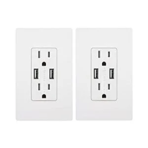 Outlet with USB High Speed Charger 4.2A Charging_1