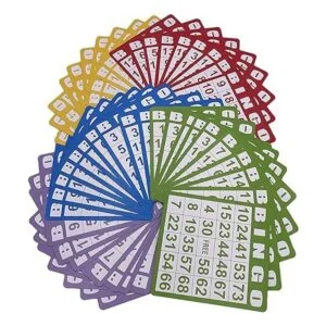 JUNWRROW Juego de bingo de lujo con jaula de bingo de 6_6