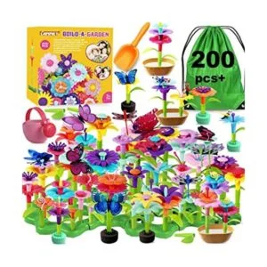 Juguetes de construcción de jardín de flores juego de 200_1