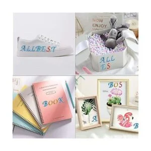 Pegatinas de alfabeto de colores 10 hojas pegatinas de