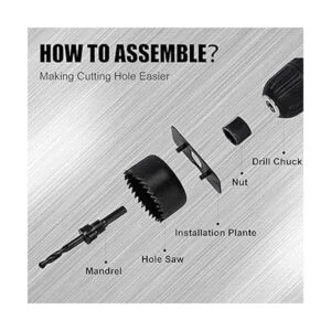 KATA Juego de 20 piezas de sierra de agujero con 346_4