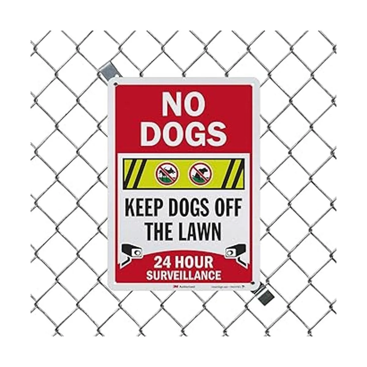 SmartSign Letrero No Dogs Keep Dogs Off The Lawn 24_4