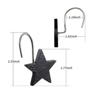 CHICTIE Star Ganchos para cortina de ducha ganchos