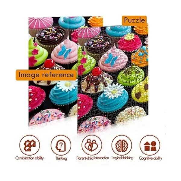 Rompecabezas surtido de 500 piezas para cupcakes para_5