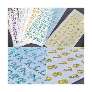 Pegatinas de alfabeto de colores 10 hojas pegatinas de