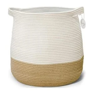 Cesta de manta grande para sala de estar cestas tejidas_1