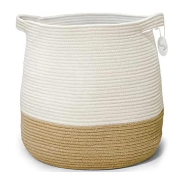 Cesta de manta grande para sala de estar cestas tejidas_1