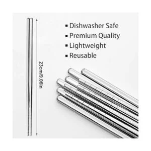 Palillos de acero inoxidable 304 reutilizables de varios_4