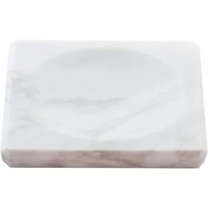 CAAS Jabonera de mármol con bandeja de jabón para baño_1