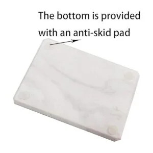 CAAS Jabonera de mármol con bandeja de jabón para baño_5