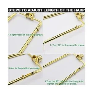 Soporte de arpa de 7 8 9 10 pulgadas arpa de lámpara_3