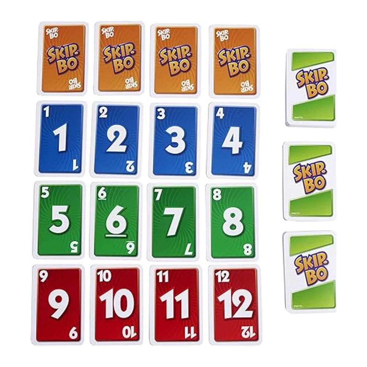 Juego de cartas Skip Bo en lata decorativa con 162 cartas_5