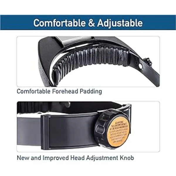 SE Illuminated Dual Lens FlipIn Head Magnifier MH1067L
