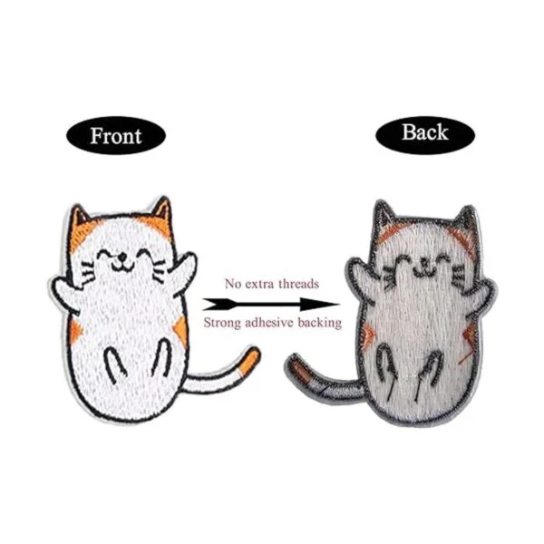 Parches de bordado lindo gato para planchar adhesivos_3