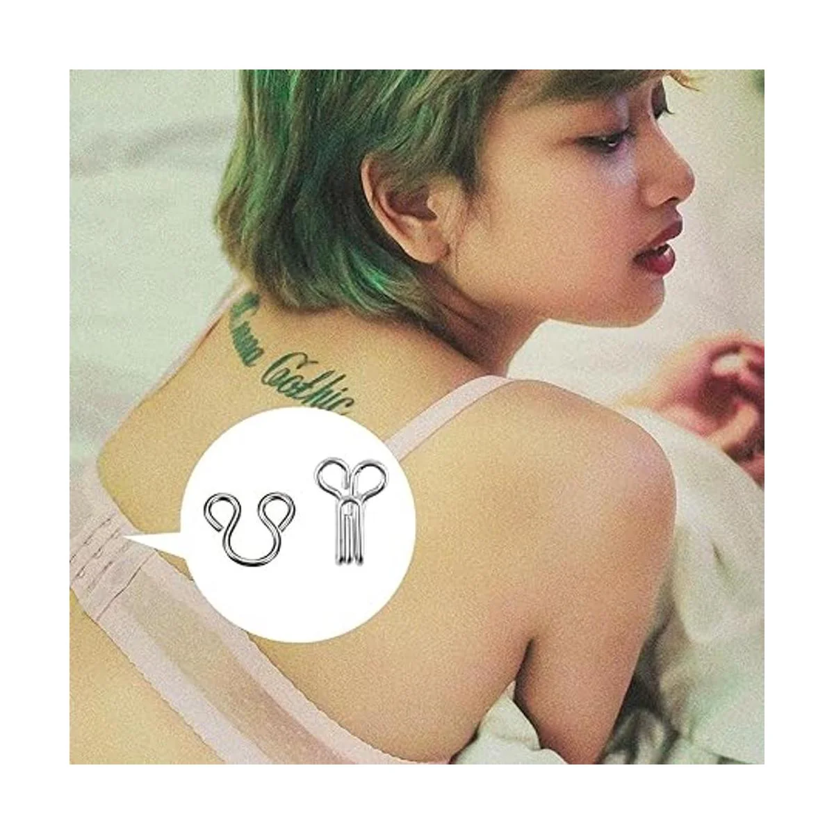 LUTER Juego de 100 ganchos para falda broches para coser_6