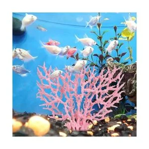 Besimple Adorno de coral artificial para acuario