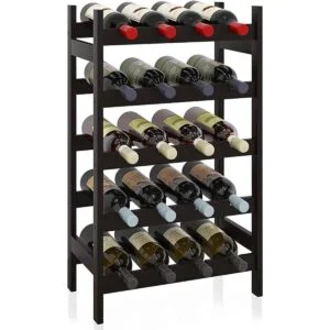 SMIBUY Estante para vino de bambú soporte para 20_1