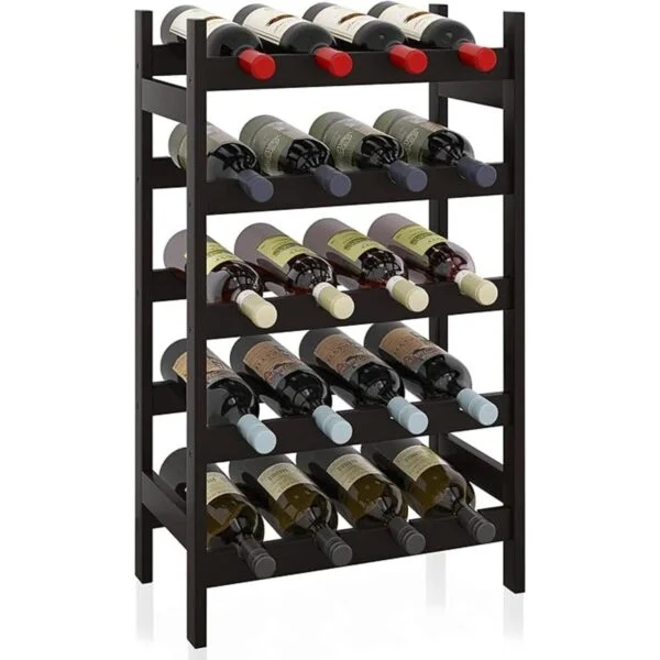 SMIBUY Estante para vino de bambú soporte para 20_1