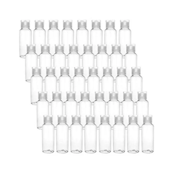 Bekith Paquete de 40 botellas vacías de plástico de 1 oz_1