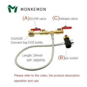CGA320 G12 Manguera adaptadora de recarga de cilindro de_6