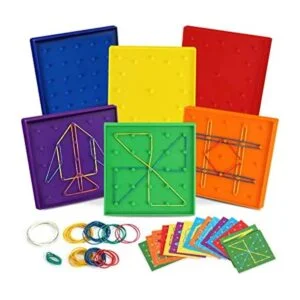 Paquete de 6 unidades de doble cara Geoboard material_1