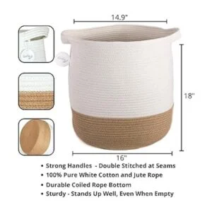 Cesta de manta grande para sala de estar cestas tejidas_3