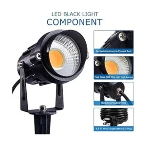 SUNVIE 12W LED Black Lights Blacklight Landscape Lighting_5