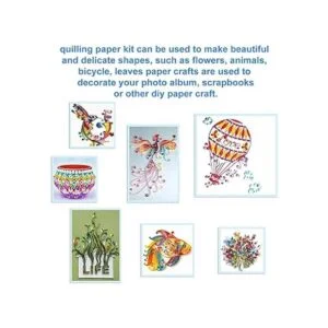 Juego de tiras de papel de 35 colores de 4200 tiras de