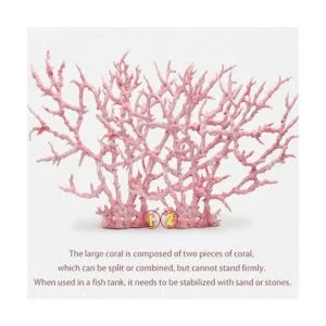 Besimple Adorno de coral artificial para acuario