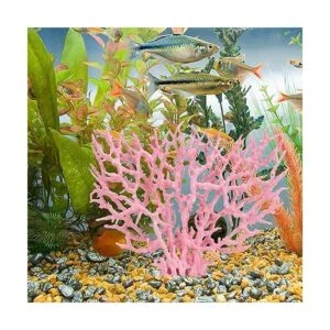 Besimple Adorno de coral artificial para acuario
