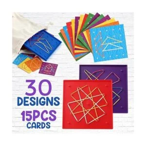 Paquete de 6 unidades de doble cara Geoboard material_3