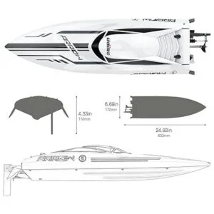 Cheerwing RC sin escobillas de 30 MPH barco de alta_4