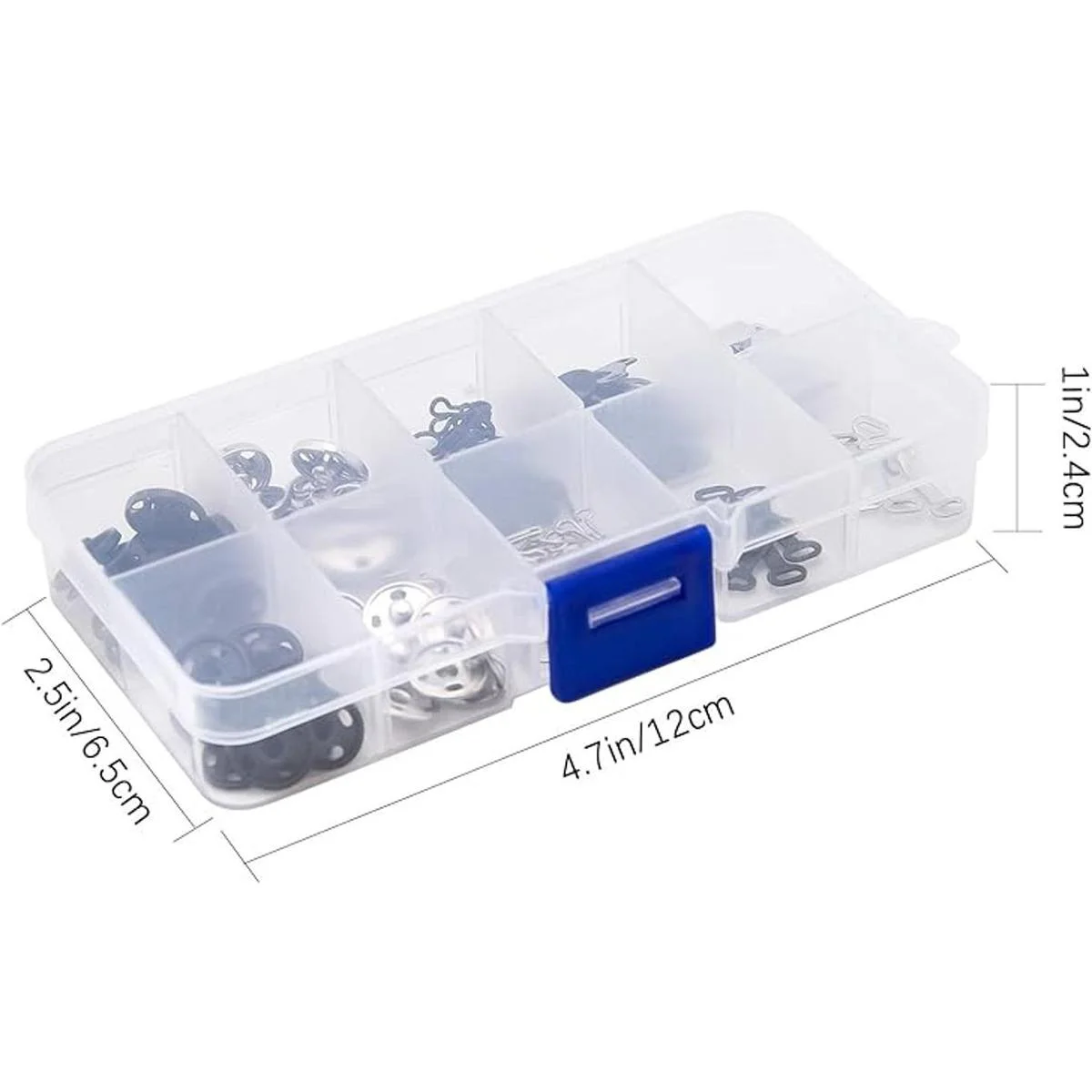 LUTER Juego de 100 ganchos para falda broches para coser_2