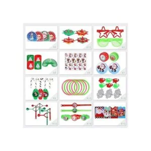 Max Fun Juego de 188 piezas de Navidad surtido de_4