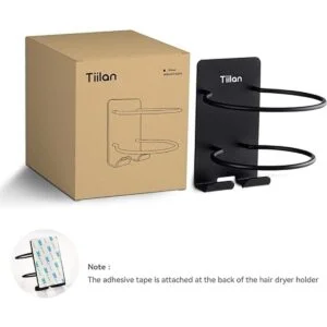 Tiilan Soporte para secador de pelo montaje en pared