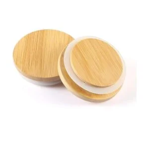 Picowe Paquete de 8 tapas de bambú para tarros de