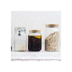 Picowe Paquete de 8 tapas de bambú para tarros de
