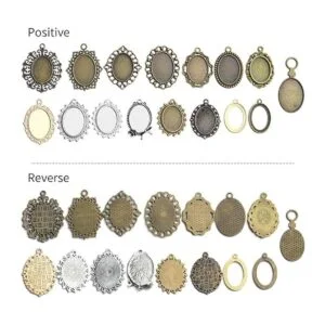 Bandejas de bisel 3.53 oz ovaladas colgantes bandejas