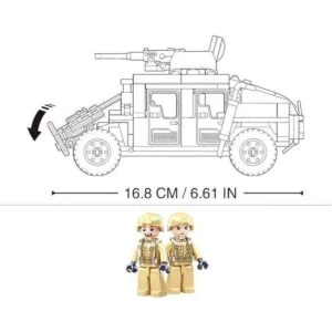 Octopbrik Juguete de construcción de vehículos militares_3