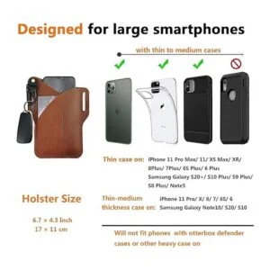 EASYANT Funda de cuero para teléfono móvil para hombres_2