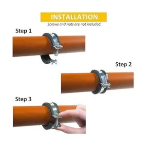 Fixitok Juego de 52 abrazaderas de goma de acero_4