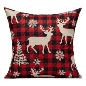 Christmas Throw Pillow Covers 18x18 Set of 4 Outdoor_3