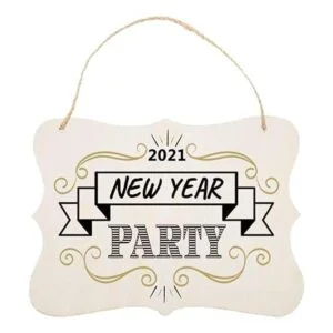 Janou 3 letreros de madera sin terminar para colgar en